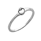 Anillo de corazón pequeño de plata de ley sólida, anillo delicado, anillo Claddagh, anillo delicado increíble, anillo de amor, anillo bohemio bohemio, anillo minimalista, anillo del día de la madre