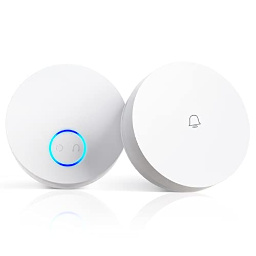 Wireless Doorbells,Linptech Dog Doorbell Touch Button For Potty Training,Door Bell Ringer Wireless With 36 Chimes & 5 Volumes Level,Waterproof & Battery-Free Door Chime For Classroom/Apartment/Home #TOP1