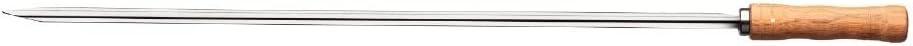 Tramontina 26418/075 Wooden Handle Barbecue Skewer (Churrasco Skewers), Double 29.5 inches (75 cm), For Large Meats, Made in Brazil, TRAMONTINA