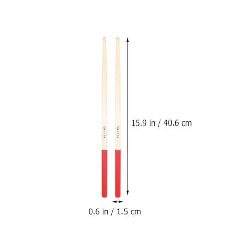 Baquetas de madera de arce rojo, pack de 3 pares miniatura 2