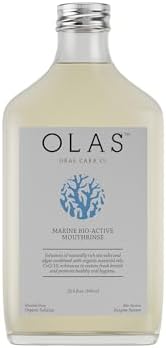 Olas Alcohol Free Mouthwash & Oral Rinse - Marine Bio-Active Mouth Rinse With Essential Oils & Antioxidants for a Healthy Oral Microbiome - Fluoride Free Natural Mouthwash (500 ml)