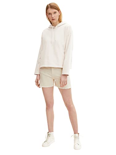 Short en jean Tom Tailor Denim 1031462 bermuda denim taille haute moderne femme