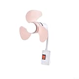 Design compact de bureau : mesure 22,1 cm de haut avec une pale de ventilateur de 13,5 cm et une base de 6,1 cm, offrant un faible encombrement qui s'adapte aux bureaux, tables de chevet et zones d'étude tout en offrant une circulation d'air constante.