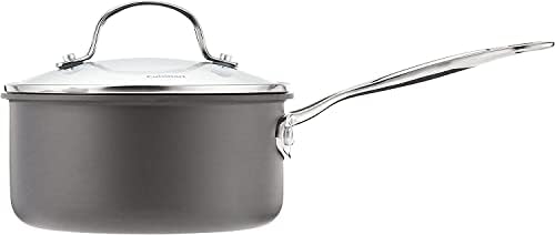 Seller photo: Cuisinart Chef's Classic Nonstick Hard-Anodized 1.5-Quart Saucepan with Lid, Black