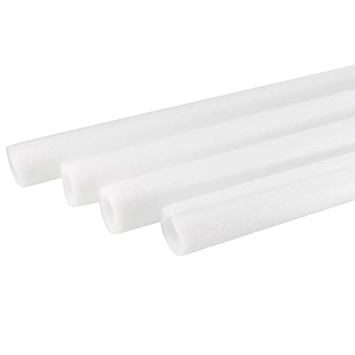 sourcing map Foam Tube Sponge Protective Sleeve Heat Preservation 1000mm/3.28ft Length 25mm(1 Inch) ID for Pipe Insulation, Pack of 4