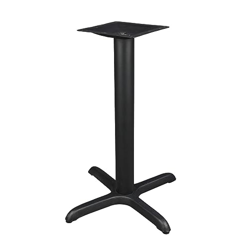 Commercial 22"x22" Table X-Base with 3" Table Height Column for Restaurants, Bars, Banquets