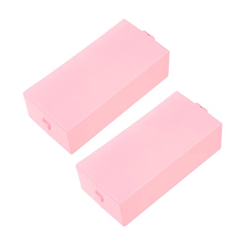 PACKOVE Soporte de Almacenamiento para Brocas de Manicura Caja Organizador de Huecos para Taladro de Uñas Color Rosa para Mantener Ordenados Tus Accesorios de Manicura y Pedicura