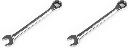 Image of Egofine 5 /16 inch Ratcheting Combination Wrench SAE, Industrial Grade Gear Spanner with 12-Point Design, 72-Tooth Ratchet, Chrome Vanadium Steel (Pack of 2)