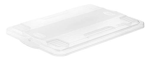 Rotho Agilo Deckel zu Aufbwahrungsbox Agilo A3, Kunststoff (PP) BPA-frei, transparent, A3 (60,0 x 39,5 x 4,0 cm)