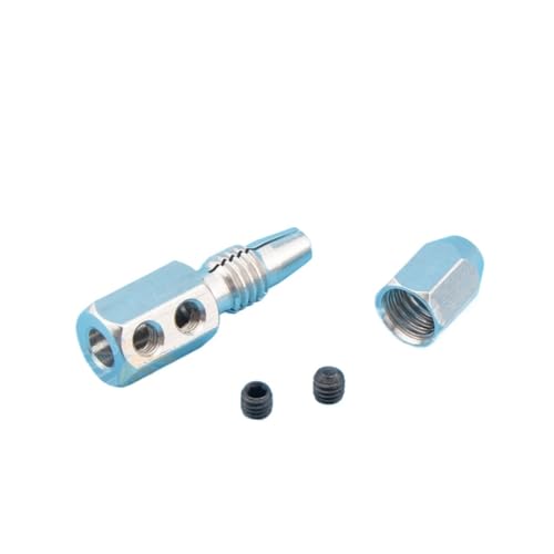 RC Boat Flexible Coupling CNC Stainless Steel 4X4mm 5X4mm Flex Collet Coupler For Rc Boat Prop Shaft(4 * 4 mm)