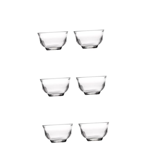 Cabilock 6 Pz accessori per il tè bicchieri borosilicato set tazze da tè tazza da tè tazza di latte abito coppa alta in borosilicato tazze da tè in ghiacciato bicchiere