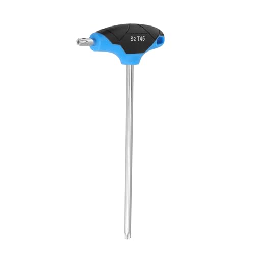 Image of Antrader T45 Torx Screwdriver,Anti Tamper Proof Torx Key,S2 Steel T-Handle Dual End Wrench-2Pcs (Blue)
