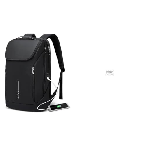 Image of FUR JADEN Pro Series Smart Tech Anti-Theft 22 Liters Laptop Backpack With USB-A & USB-C Type + Faux Leather Cross Body Travel Office Business and College Messenger One Side Shoulder Bag for