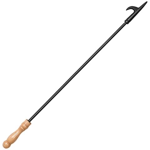Fireplace Fire Pit Campfire Poker Stick. Uten 32-Inch in Heavy Duty Fireplace Poker. Solid Steel Fire Pit Poker, Fire Pit Accessories for Fireplace Camping Wood Stove Indoor and Outdoor. Cover
