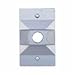 Teddico/Bwf Cover Receptcl Wp 1Hole Bnz 811AB-1