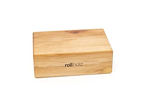 rollholz Yogablock Bloque de Yoga, Unisex Adulto, marrón, 22cm x 15cm x7,5cm Cover