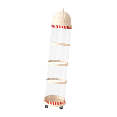 DimyFew Jaula Vertical para Juguetes de Gran Capacidad Que Ahorra Espacio, Ideal para Dormitorios Y Garajes, 4 Capas