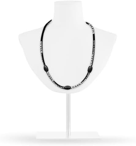Sports Accessory for Nikken Kenko Powerband Necklace 19084, Black Cord Sports Necklace for Men & Women, Comfortable, Durable & Flexible Silicone Band for Active Lifestyles, Water-Resistant Design