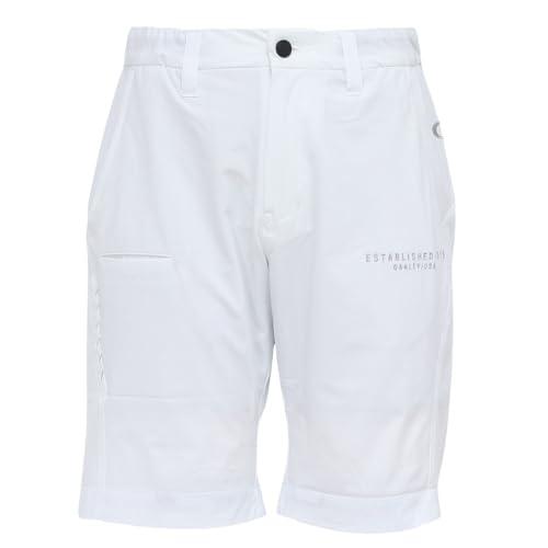 オークリー（OAKLEY） ゴルフウェア 吸汗速乾 接触冷感 STALWART WARP ショーツ FOA407847-100 （ホワイト/Ｌ/Men's）