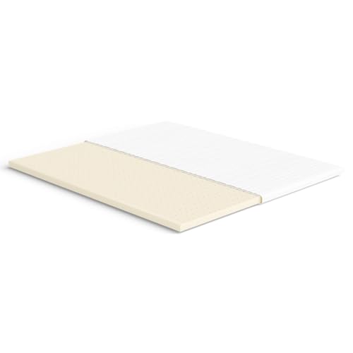 Meisterschlaf Latex Topper 180x200 cm – mittelweich – RG 65 – atmungsaktiv & ergonomisch – Oeko-TEX® Standard 100 – Allergikergeeignet, waschbar - 20% Naturlatex Anteil – Made in Germany