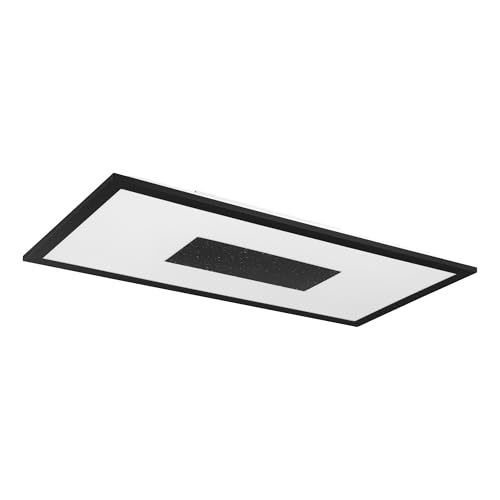 Lampe de plafond Marmorata en métal noir pour ajuster la lumière sans variateur