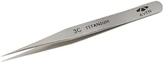 Aven Tools Titanium Precision Smooth Ultra-Fine Tip 3C Tweezers, 4.75