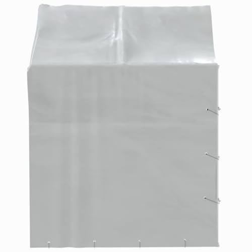 GuyAna Outdoor-Hundezwinger mit Dach Silber 2x2x2,5 m Verzinkter Stahl Hundezwinger DraußEn GroßE Hunde