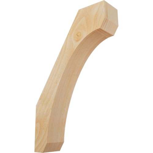 Ekena Millwork BRC04X14X22LEC00RDF 4"W x 14"D x 22"H Legacy Rough Sawn Knee Brace, Douglas Fir