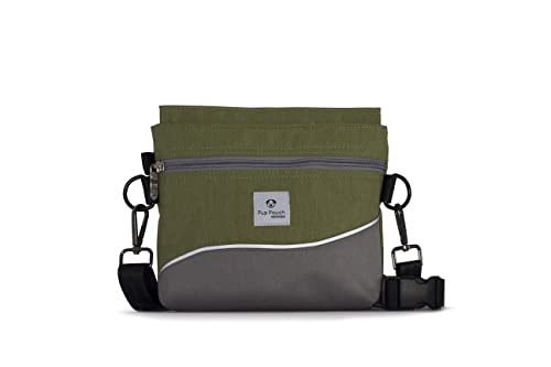 Pup Pouch Nookoo Olivgrüne Leckerli-Tasche für Hunde