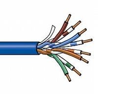 1701AU5 1 Reel 24 AWG 4 Bonded-Pairs CAT5E CMP Plenum Non-Shielded Voice & Data Cable - Blue - UnReel Belden (Units of 1000 Feet)