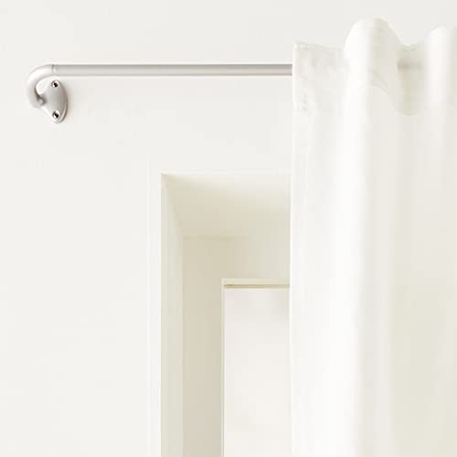 Amazon Basics Room Darkening Blackout Curtain Rod - 88" To 120", Nickel #TOP4