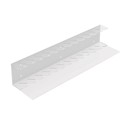 Présentoir acrylique pour échantillon carrelage étagère murale 10 fentes 80x20 cm