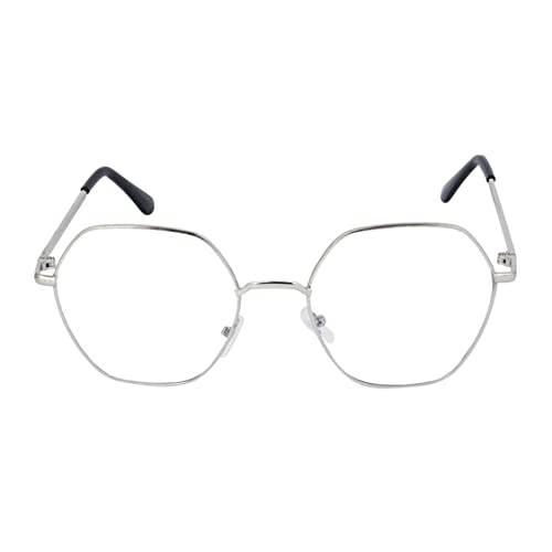 CREEK Blue Light Blocking Blue Cut Zero Power Anti-Glare Eyeglasses, Hexagon Frame For Eye Protection From Uv By Computer/Tablet/Laptop/Mobile... - Image 2