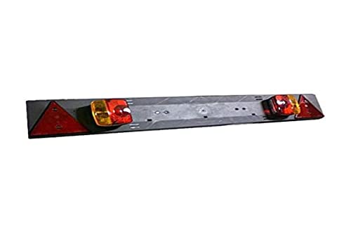 Barra para remolque con luces y dos catadióptricos triangulares JBM 50910 de 1020x140 mm