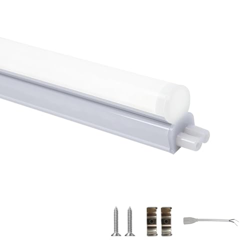LEDu ̌^ 40w` LED T5 9Wd Px 990LM 邢 ȃGl ᔭM y 5000K F Lb` a@ K[W q  wZɓKp AC100-240V 580*22*35mm