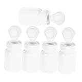 Gogogmee 5 piezas Botellas Pequeñas para Pastillas Tapas Contenedores Plásticos Resistentes y Portátiles para Medicación Organizadores Prácticos para Viajes y Uso Diario