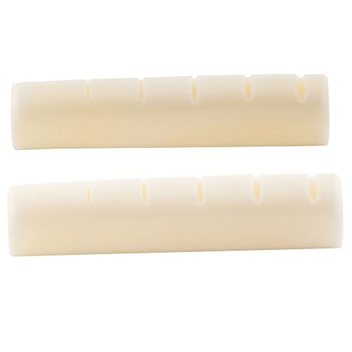 Musiclily Pro 44mm LP Cejuela de Hueso Base Plana para Guitarra Eléctrica Les Paul,44,07x4,98x9,30mm (2 piezas)
