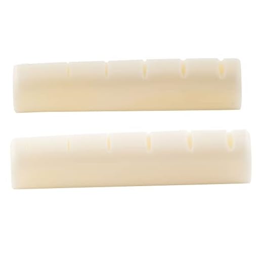 Musiclily Pro 44mm LP Cejuela de Hueso Base Plana para Guitarra Eléctrica Les Paul,44,07x4,98x9,30mm (2 piezas)