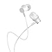 WMSZMSM Long Wired Earbuds with No Microphone for Tv Earbuds Headphones Extra Long Cord with Volume Control(White 6.5FT)