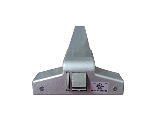 Qcaa Rim Type 5010 Push Panic Bar Exit Device, Compatible For Schlage C Keyway, Aluminum Finish, With Entrance Function Exterior Lever Lock #TOP2