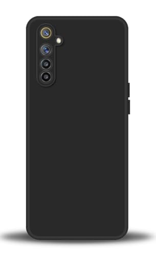 WUACYEAMING Compatible con OPPO Realme XT/Realme X2/K5 Case, Funda Silicona Premium Líquida Resistente Arañazos, Antihuellas Dactilares, Prueba Golpes Cover Carcasa de TPU-Negro
