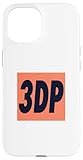 stampa 3d logo 3dp per produttori e ingegneri custodia per iphone 15