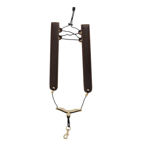 Sangle de saxophone pliable Fangxuee bandoulière cuir instruments à vent