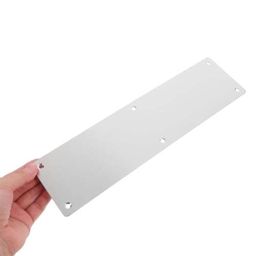 Placas de empuje de acero inoxidable para puertas interiores y de oficina, kit de 2 4