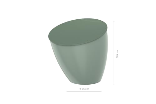 Mepal - Küchenabfalleimer Calypso - Kleiner Mülleimer mit Deckel - Komposteimer Küche - Ideal für die Küchenorganisation - Küchenhelfer & Spülmaschinenfest - 2200 ml - Nordic black