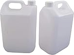UK GROW 5L Natural HDPE water bottle with tamper proof lid perfect for water storage chemicals products container jerry can (1)