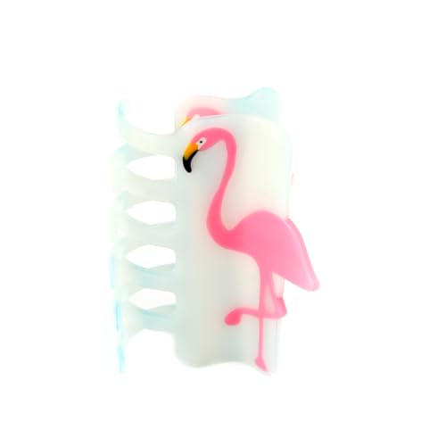 Pink and Purple Iridescent Flamingo Hair Claw Clip Personalized Acetate Novelty Hair Claw for Women Gift 1 Piece