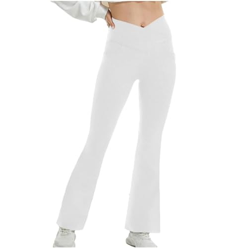 Generico Pantalones de yoga para mujer Push Up Pantalones de chándal de mujer Seamless Yoga Pants Flare Leggins Gimnasio Mallas Mate Slim Fit Pantalones Pierna Ancha Talla Grande para Gym Jogging