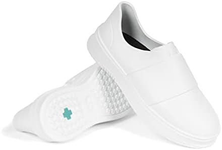 Gales Frontline Nurse Shoes for Women and Men. Comfortable Slip On, Slip Resistant, Waterproof, Breathable Footwear for Medical Workers, Doctors, Healthcare Providers White