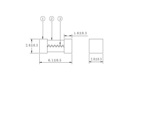Fusible SMD 1808 cerámico con terminales de oro para evitar cortocircuitos 4